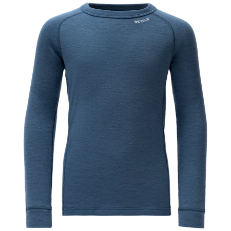 T-shirt fonctionnel enfant Devold Duo Active Merino Shirt Jr Berry bleu foncé Berry