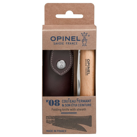 Set Opinel Ensemble couteau No.8 + étui Alpine