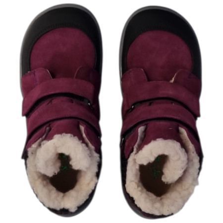 Chaussures barefoot pour enfant beBare 3555TY Bordeaux