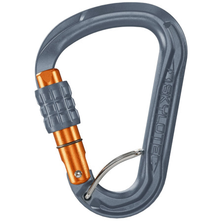 Mousqueton Skylotec Leger SGL (screw gate with spring bar) gris / orange