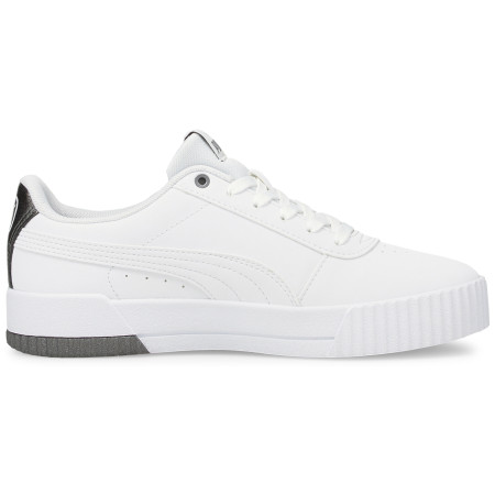 Chaussures femme Puma Carina Raw Metallics blanc white