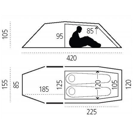 Tente de randonnée Fjällräven Keb Endurance 2