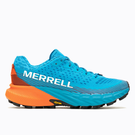 Chaussures de running femme Merrell Agility Peak 5 bleue tahoe/tangerine