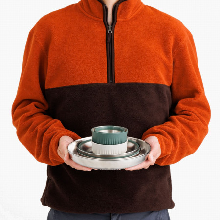 Set de vaisselle Sea to Summit Detour Stainless Steel Collapsible Dinnerware Set 6 Piece