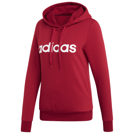 Sweat-shirt femme Adidas W E LIN OH HD rouge