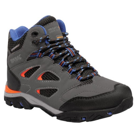 Chaussures enfant Regatta Holcombe IEP Jnr gris / bleu Briar/Blzeor