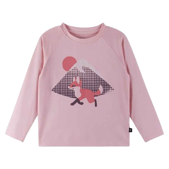 T-shirt enfant Reima Kouluun rose Pale Rose