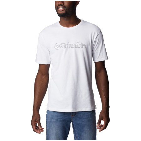 T-shirt homme Columbia Pacific Crossing™ II Graphic SS Tee blanc White, CSC Outlined Graphic