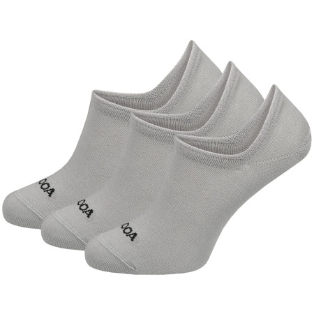 Chaussettes MOOA Essential Invisible 3-pack gris grey
