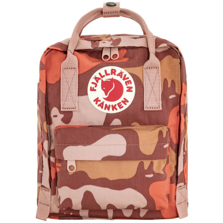 Sac à dos urbain Fjällräven Kånken Graphics Mini rose ChalkRose-Hidden Animals