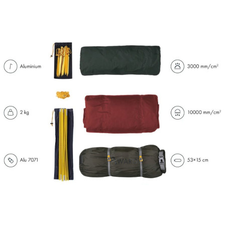 Tente ultra-légère Warg Litio 2