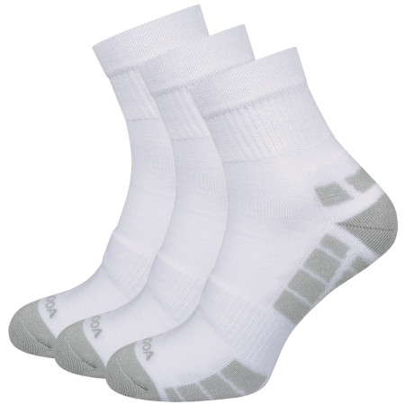 Chaussettes MOOA Silver Bamboo Mid 3-pack blanc / gris White/Grey