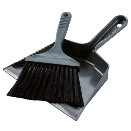 Balai Easy Camp Dustpan and Brush girs Black & Grey
