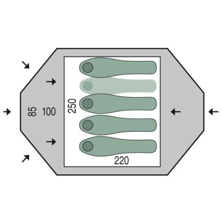 Tente Pinguin Tornado 4 Duralu