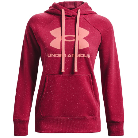 Sweat-shirt femme Under Armour Rival Fleece Logo Hoodie rose Black Rose / Posh Pink / Posh Pink