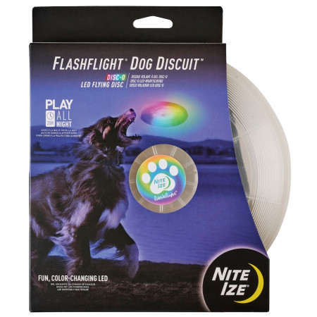 Jouet pour chien Nite Ize Flashflight® Dog Discuit™ LED Flying Disc