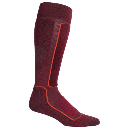Mi-bas homme Icebreaker Mens Ski+ Medium OTC bordeau Cabernet/JetHthr