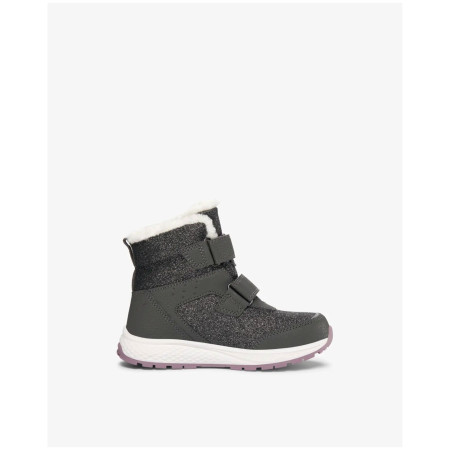 Bottes d'hiver enfant Viking Outdoor Footwear Equip Glitter Warm WP 2V Charcoal/Dusty Pink