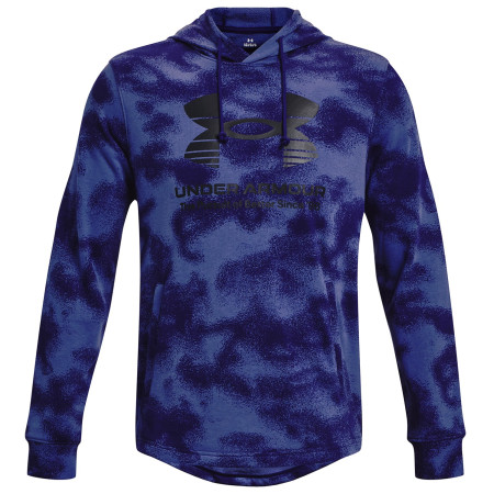 Sweat-shirt homme Under Armour Rival Terry Novelty HD bleu foncé Sonar Blue / Deep Periwinkle / Black