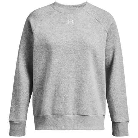 Sweat-shirt femme Under Armour Rival Fleece Crew girs Mod Gray Light Heather / / White