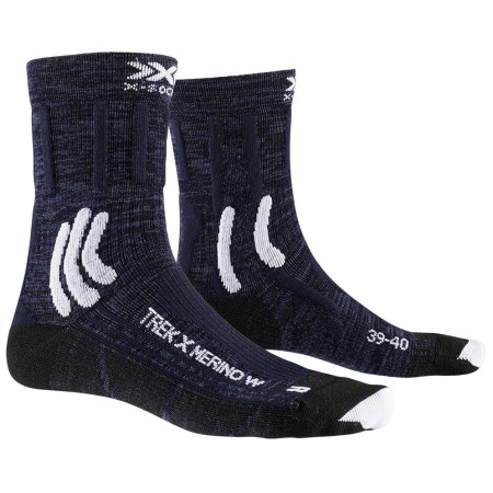 Chaussettes femme X-Socks Trek X Merino bleu foncé MIDNIGHT BLUE/ARCTIC WHITE
