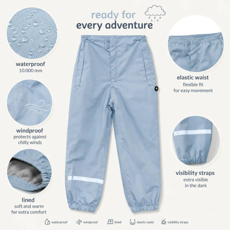 Pantalon enfant DucKsday Rainpants Light Blue