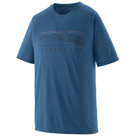 T-shirt homme Patagonia Men's Capilene Cool Trail Shirt - Stratapeaks bleu Aquatic Blue