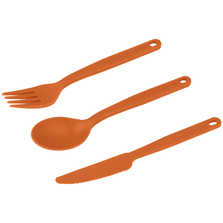 Couverts Sea to Summit Camp Cutlery Set 3 Piece orange Burnt Orange