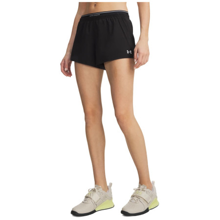Short femme Under Armour UA Vanish Woven 3in Shorts noir Ultimate Black / / Mod Gray