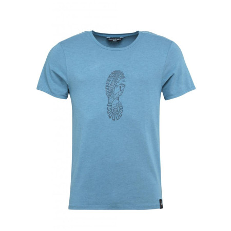 T-shirt homme Chillaz Solstein Leave A Footprint bleue blue melange