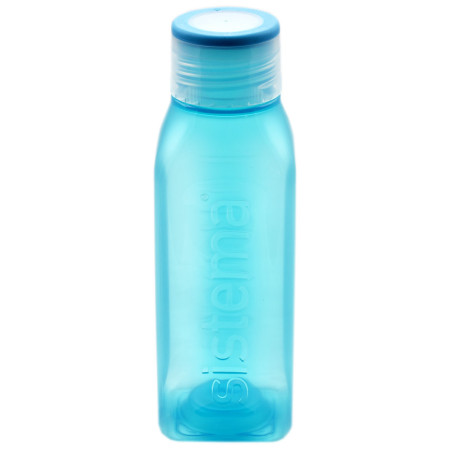 Bouteille Sistema Square 475ml bleu clair