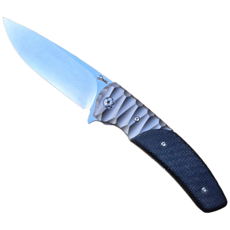 couteau pliant Dachs Knives Gentleman 3 Titan noir / argenté Stonewash