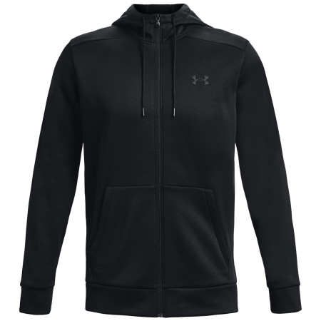 Sweat-shirt homme Under Armour Armour Fleece FZ Hoodie vert Black / / Black