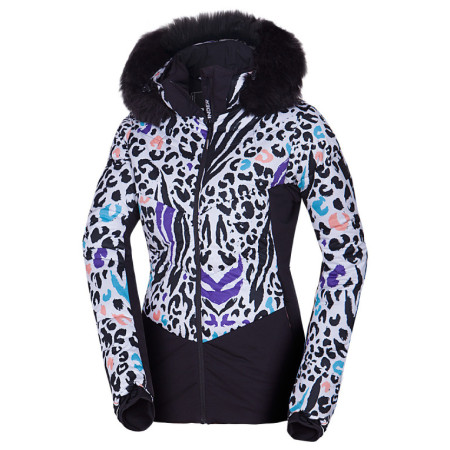 Veste de ski femme Northfinder Vivian blanc / noir 638alloverprint