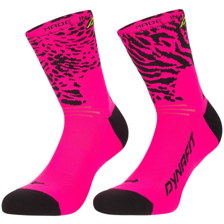 Chaussettes Dynafit Run Wild Mid Sk rose pink glo/0910