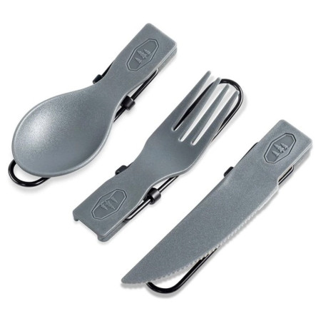 Set de couverts GSI Outdoors Tekk Trio Folding Cutlery Set