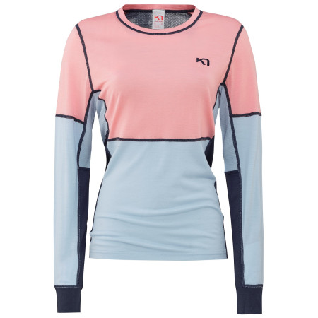 T-shirt femme Kari Traa Lam Ls bleu / rose Misty