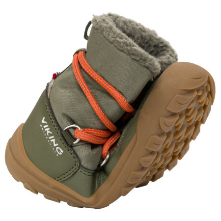 Bottes d'hiver enfant Viking Outdoor Footwear Birch Barefoot Warm WP Pull-on Olive