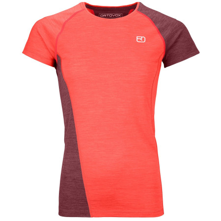 T-shirt fonctionnel femme Ortovox W's 120 Cool Tec Fast Upward T-Shirt rouge Coral Blend