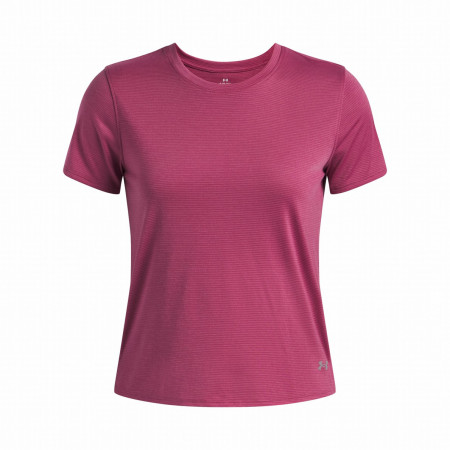 T-shirt femme Under Armour Launch Shortsleeve rose Red