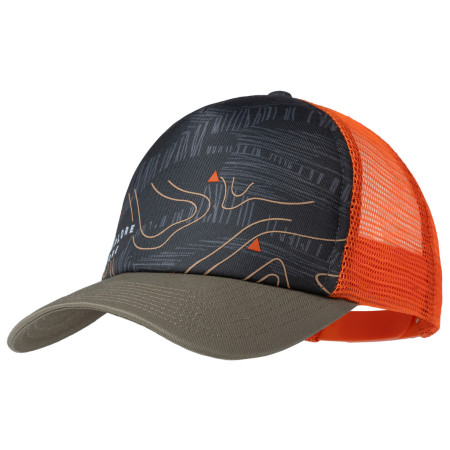 Casquette enfant Buff Trucker Cap Youth vert / rouge Suber Multi