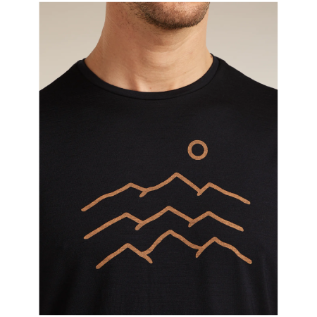 T-shirt fonctionnel homme Icebreaker Merino Blend 125 Cool-Lite™ Sphere SS Tee Across the Peaks