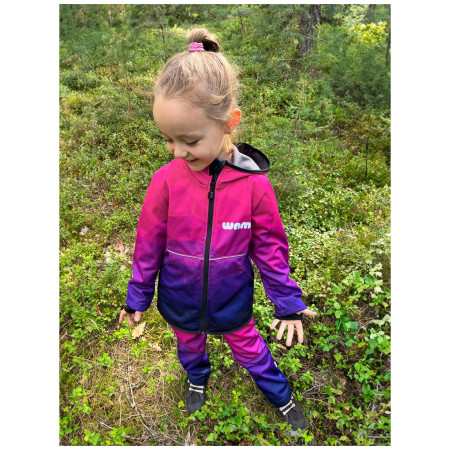 Pantalon softshell enfant WAMU Mozaika purple
