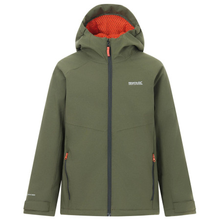 Veste d'hiver enfants Regatta Hillain Warm Lined Dark Khaki kaki DrkKhaTea