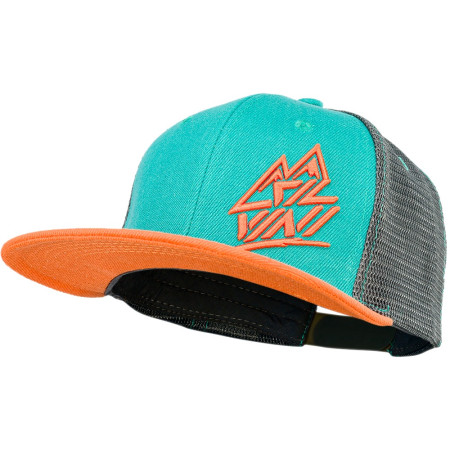 Casquette Silvini Trucker Mirano bleu / orange OceanOrange