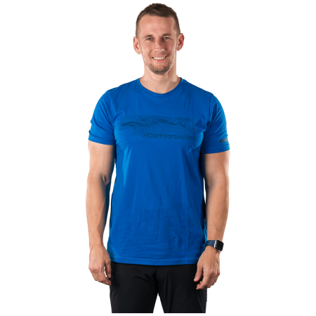 T-shirt homme Northfinder Amad bleu modrá
