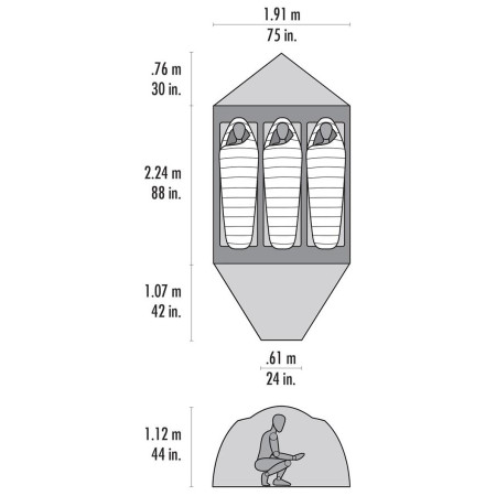 Tente de randonnée MSR Remote 3
