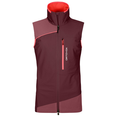 Gilet femme Ortovox W's Pala Light Vest rouge Winetasting