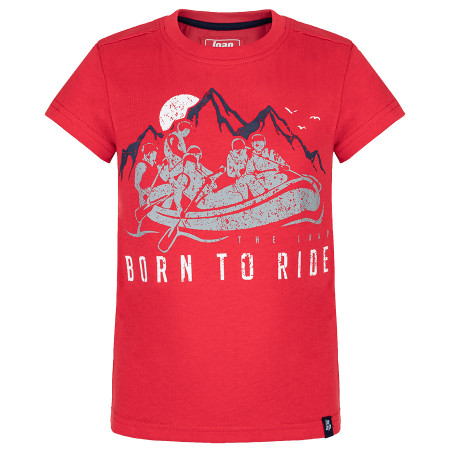 T-shirt enfant Loap Bavis rouge RacingRed/White