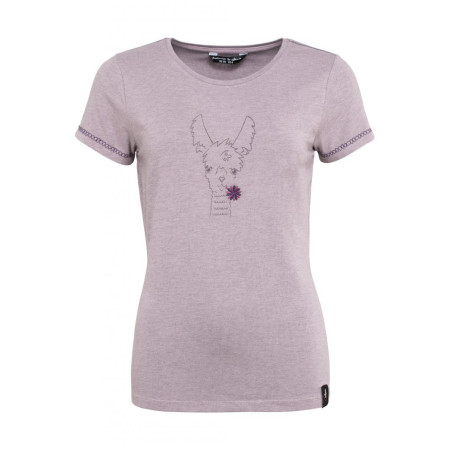 T-shirt femme Chillaz Saile Happy Alpaca 2022 rose purple melange